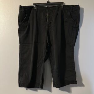 Faded Glory 26W Black Capri Pants